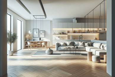 minimalist living spaces calm